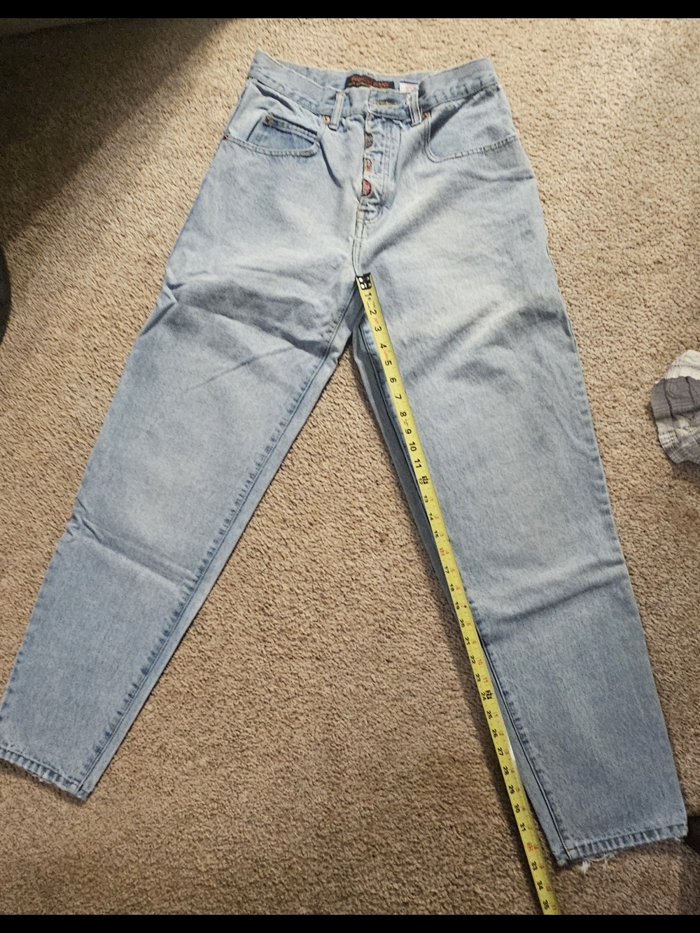 Light Wash High-Waisted Vintage Request Brand Jeans